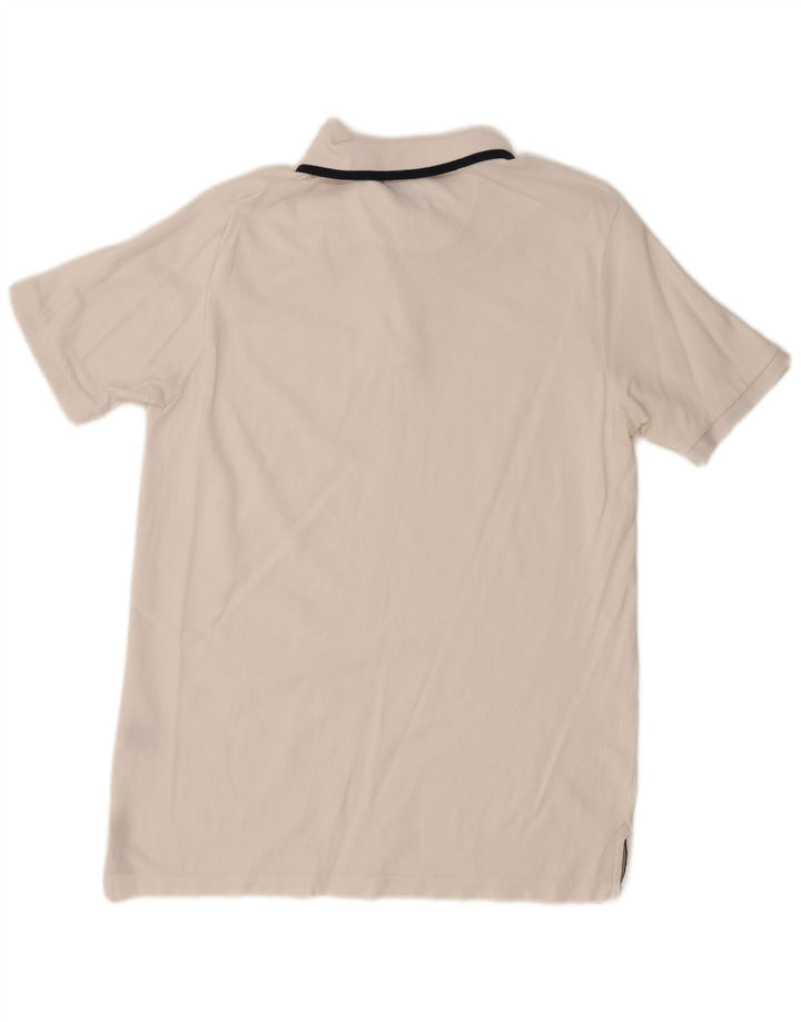 Dack's Herren-Poloshirt, große weiße Baumwolle
