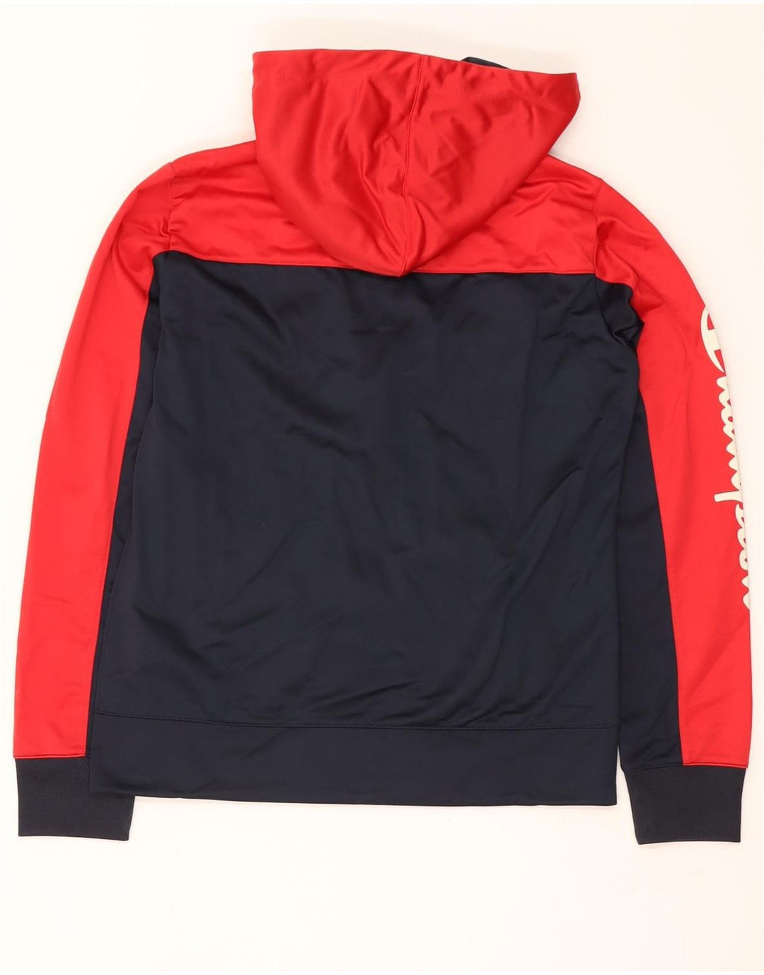 CHAMPION Damen-Kapuzenpullover mit Reißverschluss, UK 14, mittleres Marineblau, Farbblock