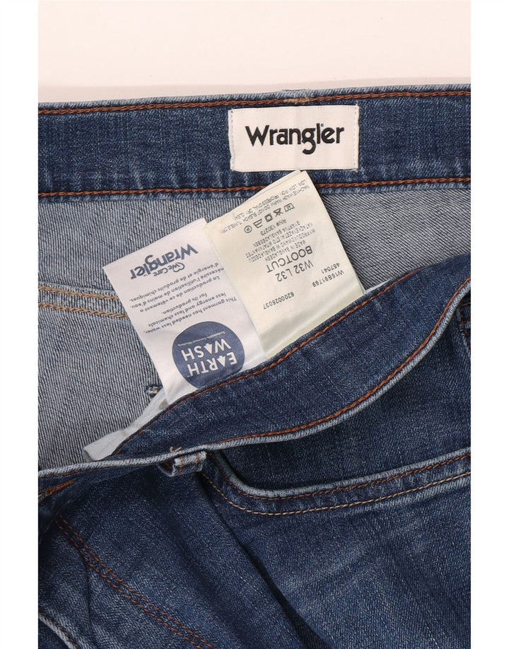 Wrangler Herren Bootcut Jeans W32 L32 Blaue Baumwolle