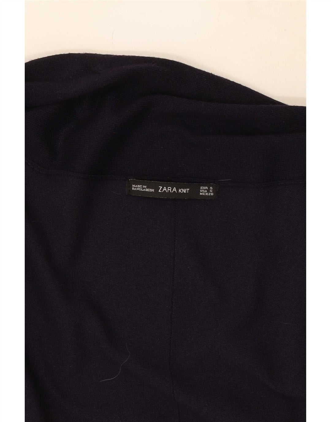 Offener Cardigan-Pullover für Damen von Zara, Gr. 10, Größe S, Marineblau