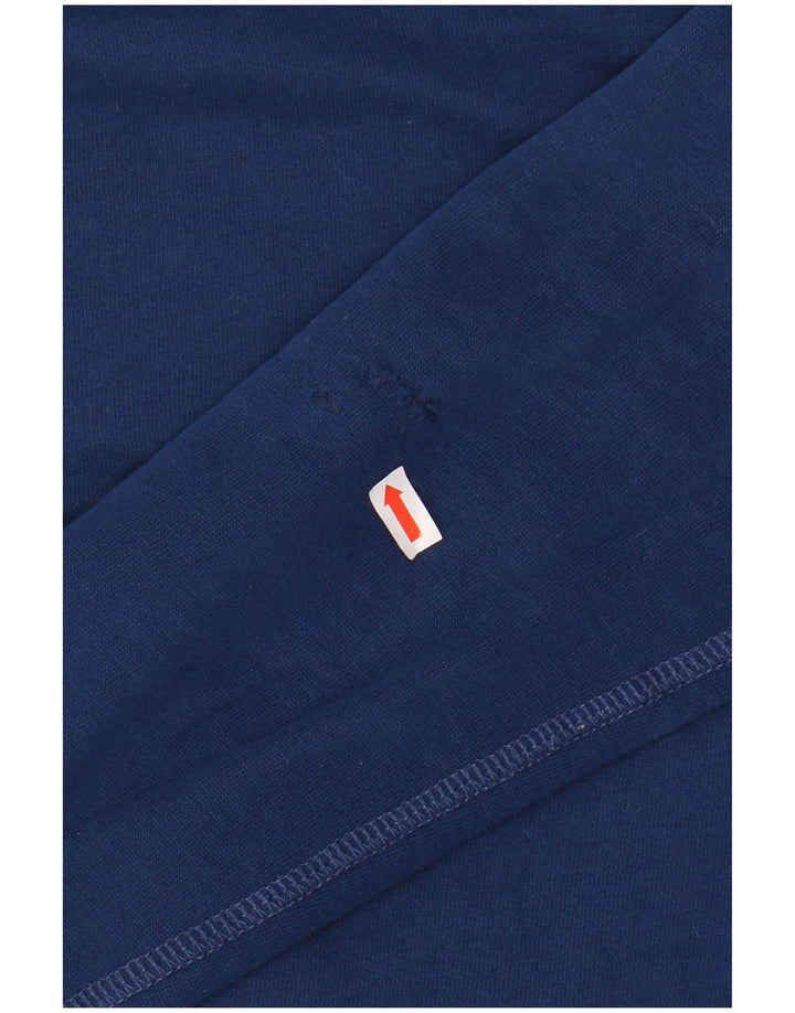 ABERCROMBIE & FITCH Damen-Pullover mit grafischem Kapuzenpullover, Gr. 14, mittleres Marineblau