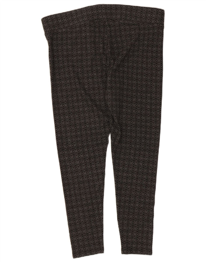Marks & Spencer Capri-Leggings für Damen, UK 16, Größe L, grau, geometrisch, Polyester