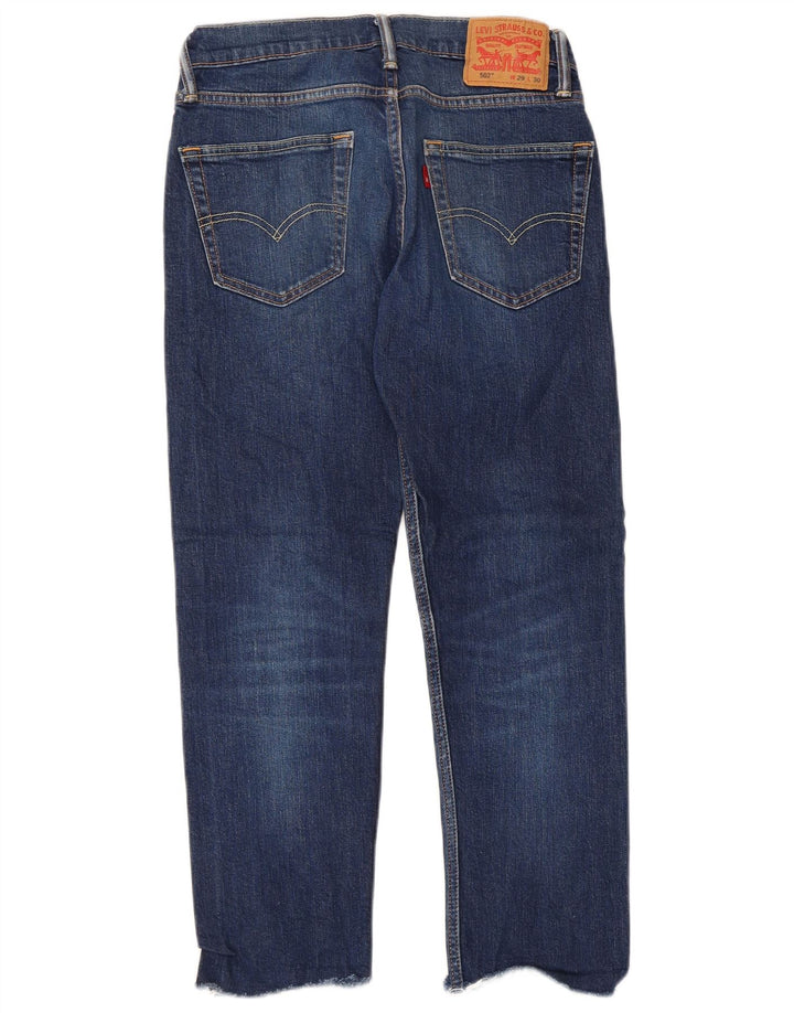 Levi's Damen 502 Tapered Jeans W29 L30 Blaue Baumwolle