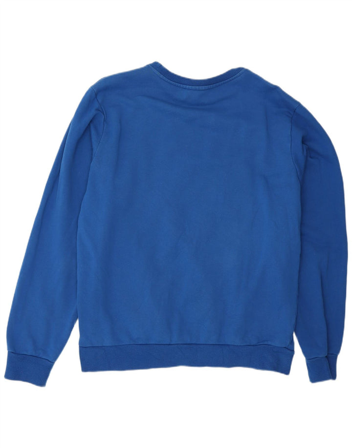 Diesel Herren-Sweatshirt mit Grafik, groß, aus blauer Baumwolle