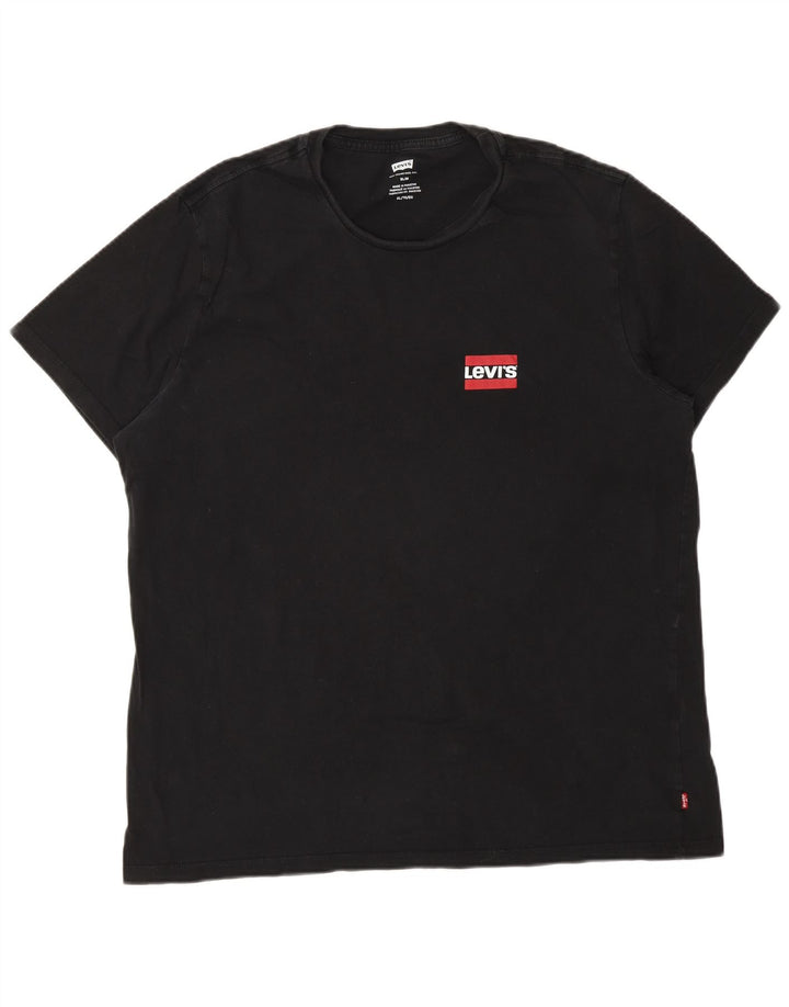 Levi's Herren Slim T-Shirt Top XL Schwarz