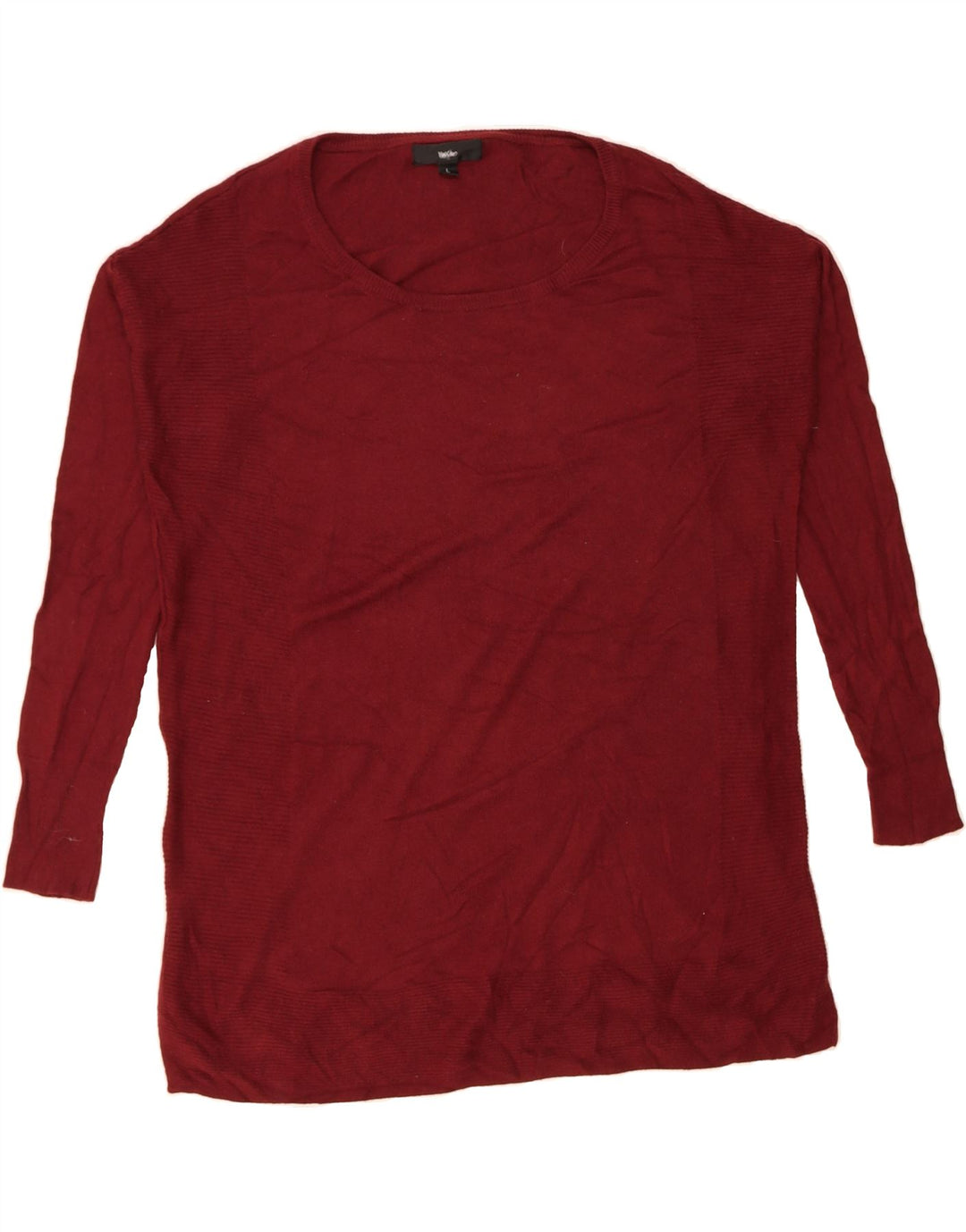 MOSSIMO Womens Top Long Sleeve UK 16 Large Red Nylon Vintage Mossimo and Second-Hand Mossimo from Messina Hembry 