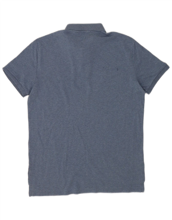 Polo Ralph Lauren Herren-Poloshirt aus mittelblauer Baumwolle