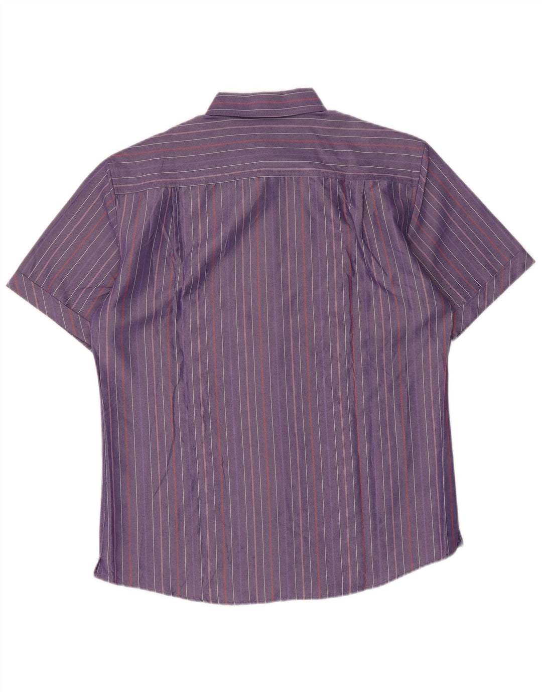 Marks & Spencer Herren Blue Harbor Hemd Mittellila Nadelstreifen