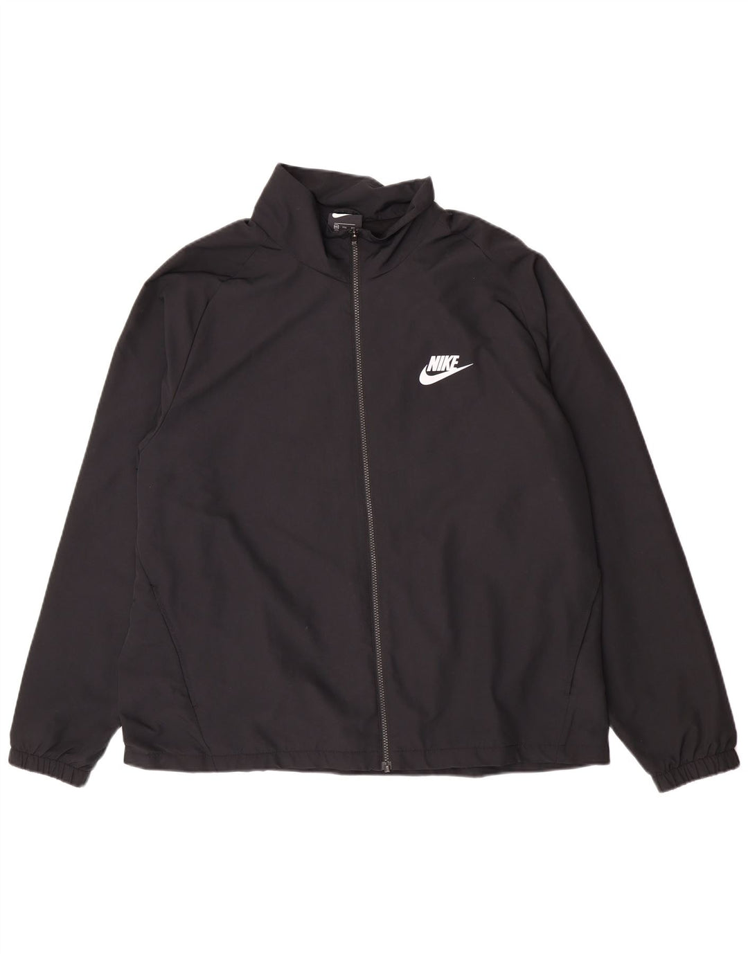 Nike Herren-Trainingsanzugoberteil, 2XL, schwarzes Polyester