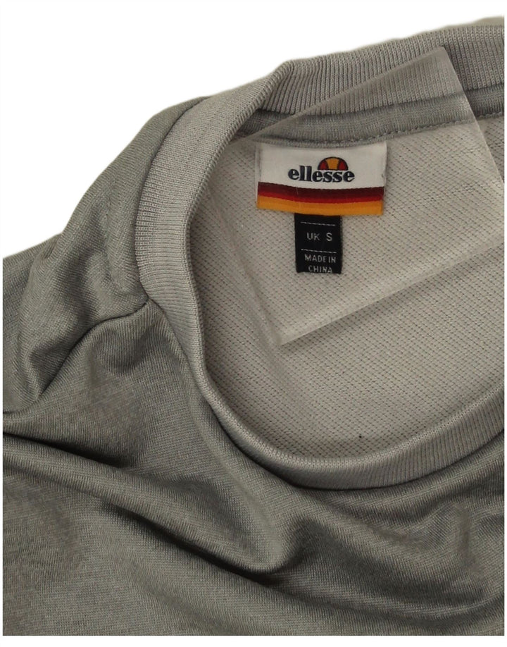 Ellesse Herren-Sweatshirt mit Grafik, klein, grau, Farbblock-Polyester