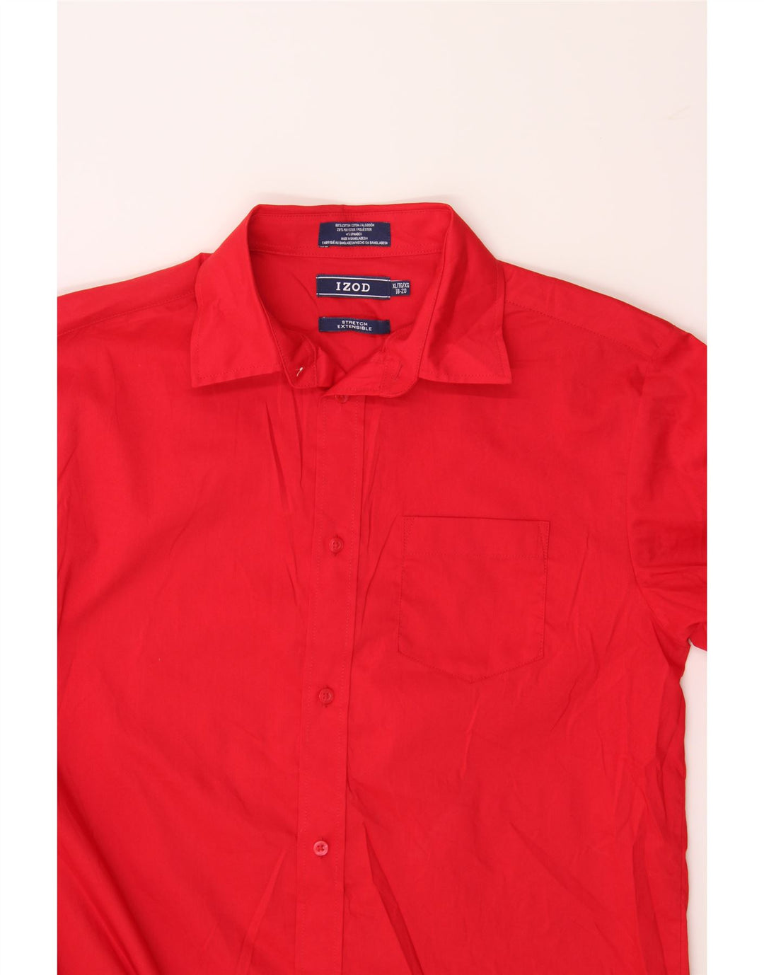 IZOD Boys Shirt 15-16 Years XL Red Cotton Vintage Izod and Second-Hand Izod from Messina Hembry 