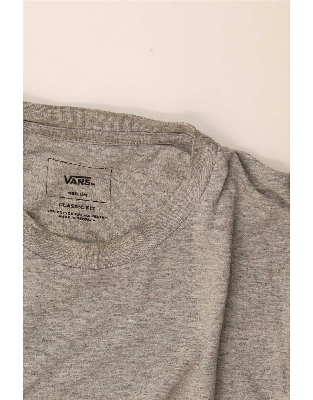 Vans Herren-T-Shirt mit klassischer Passform aus mittelgrauer Baumwolle