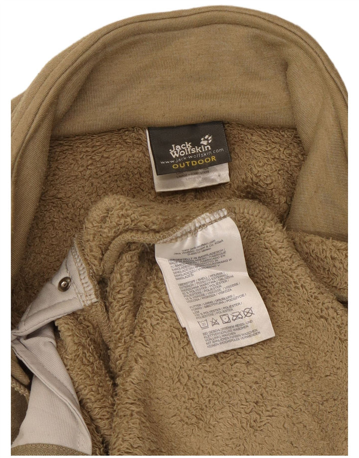 Jack Wolfskin Damen Liner-Trainingsanzug-Oberjacke UK 12/14 Mittelbeige
