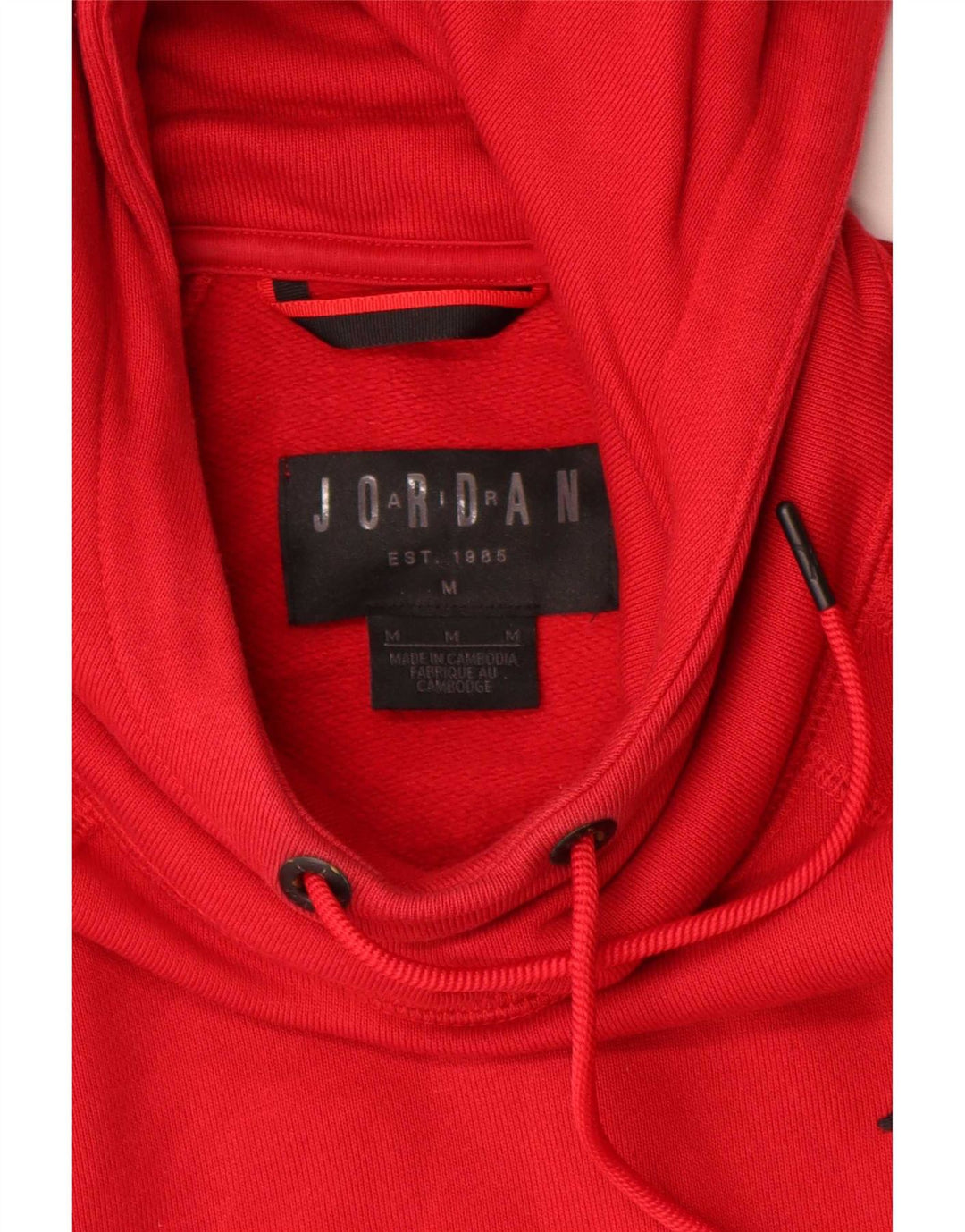 Jordan Herren Kapuzenpullover aus mittelroter Baumwolle