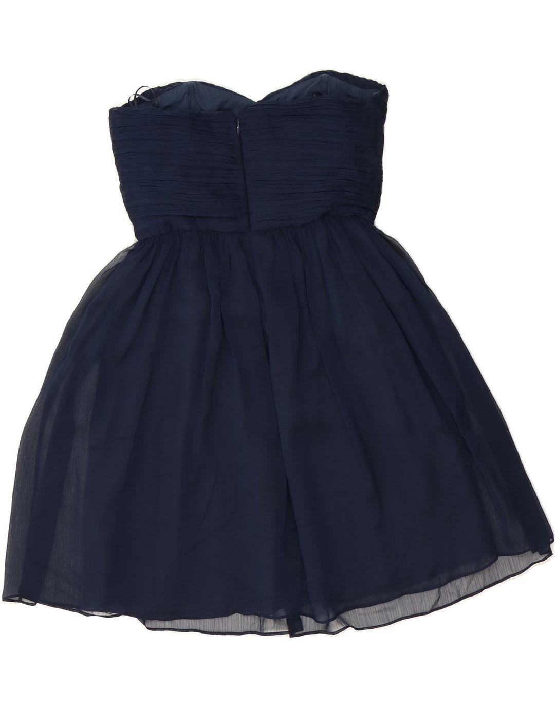 J. CREW Womens Strapless Dress US 8 Medium Navy Blue Polyester Vintage J. Crew and Second-Hand J. Crew from Messina Hembry 
