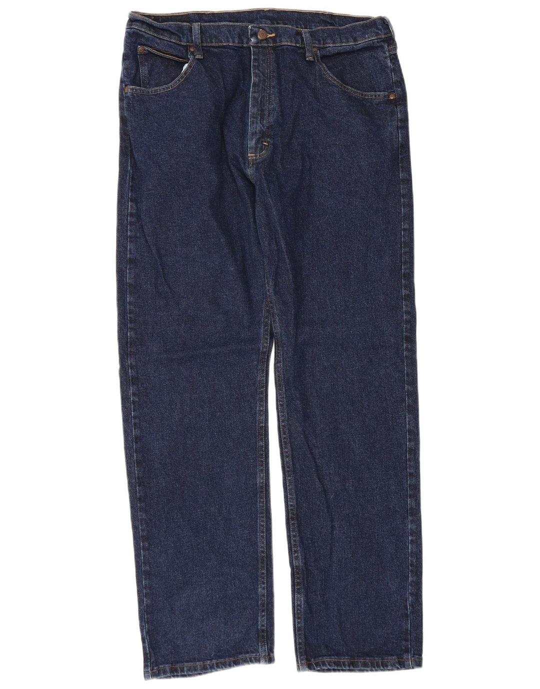 Wrangler Herren Straight Jeans W36 L32 Marineblaue Baumwolle