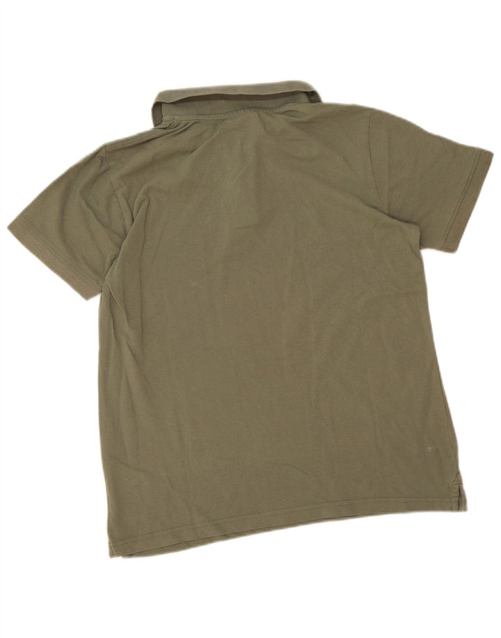 Kappa Herren-Poloshirt aus mittlerer Khaki-Baumwolle