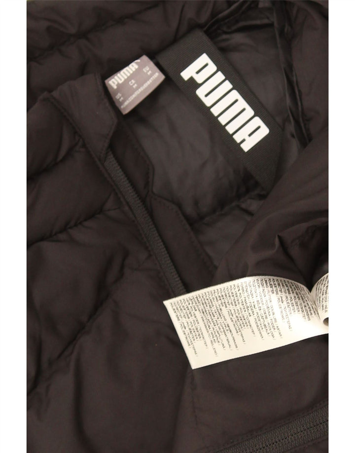 Puma Damen Wattierte Jacke UK 14 Medium Schwarz Polyester