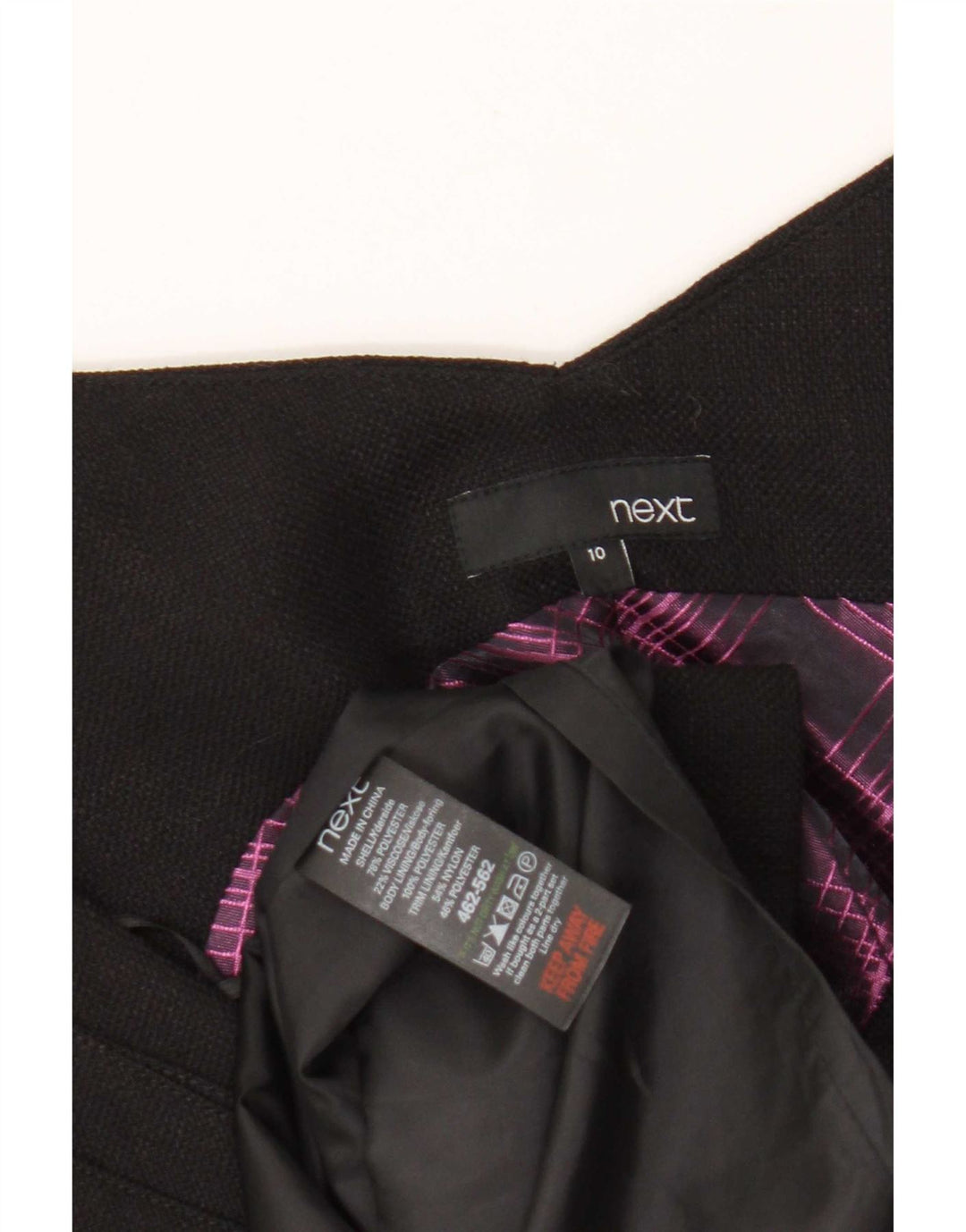 Next Ärmelloses Etuikleid für Damen, UK 10, Größe S, Schwarz, Polyester