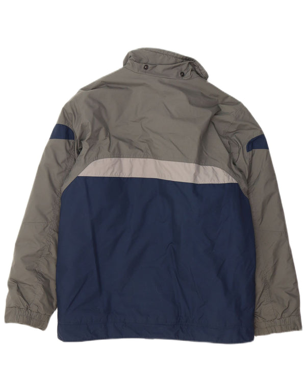 Columbia Windjacke für Jungen, 14–15 Jahre, marineblaues Colourblock-Nylon