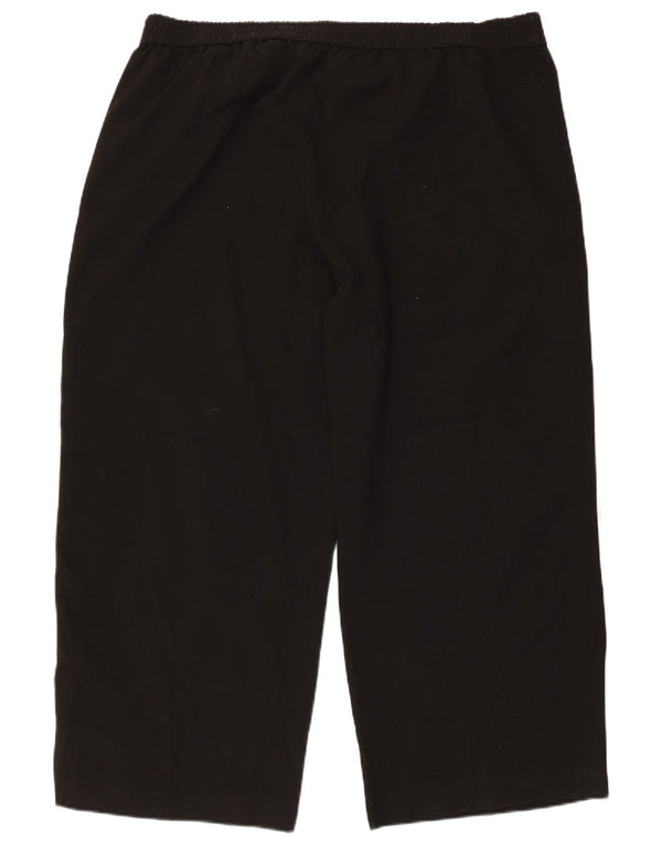 Marks & Spencer Damen Crop Trainingshose UK 24 4XL Schwarz Polyester