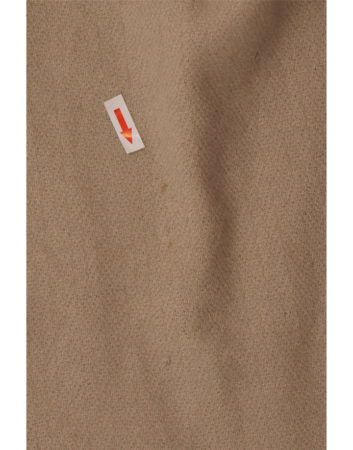 Vintage Damen Langarm-Etuikleid EU 42 Large Beige
