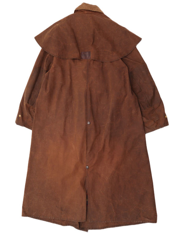 W.K. BACKHOUSE Damen Übergroßer gewachster Capelet-Mantel UK 14 Mittelbraun