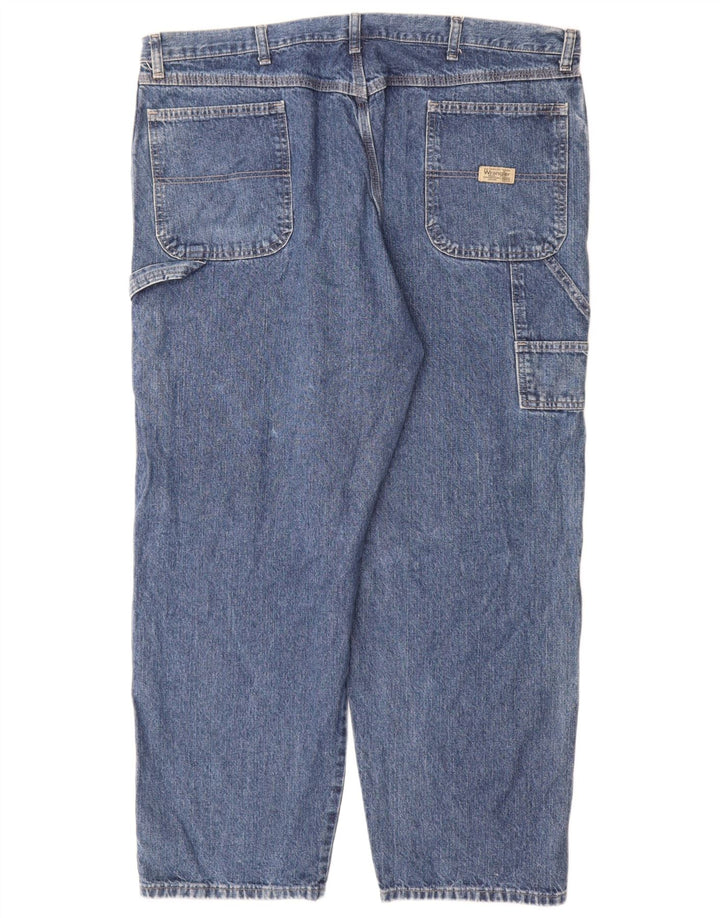 Wrangler Herren Cargo Straight Jeans W42 L30 Blaue Baumwolle