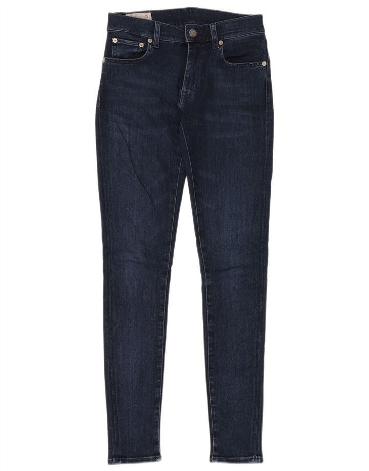 RALPH LAUREN Damen Skinny Jeans W26 L30 Blaue Viskose