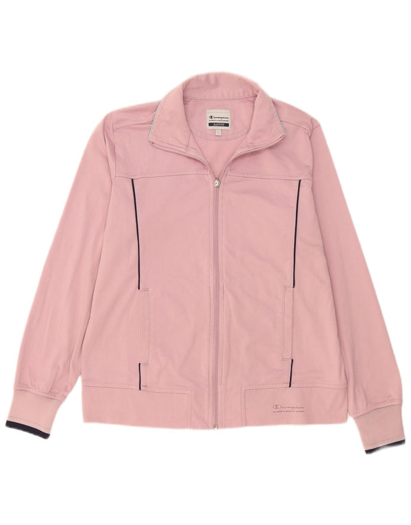 Champion Damen Easy Fit Übergroße Trainingsjacke, Gr. 10, Größe S, Rosa