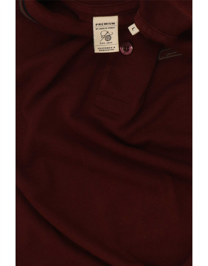 Jack & Jones Herren Poloshirt Large Burgund