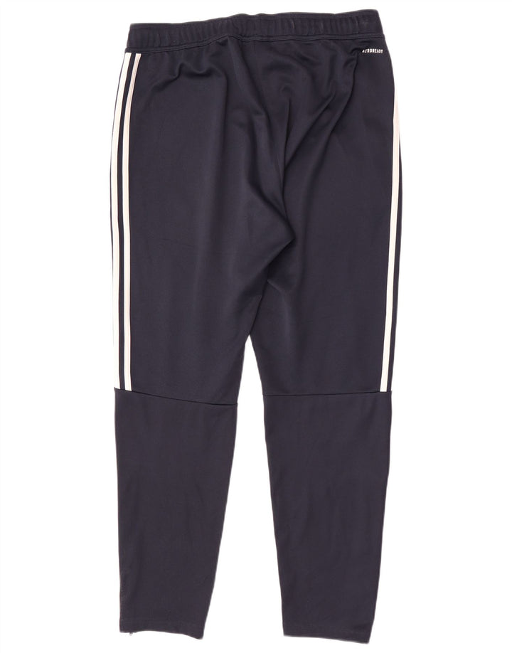 Adidas Herren-Trainingshose, groß, marineblau, Polyester