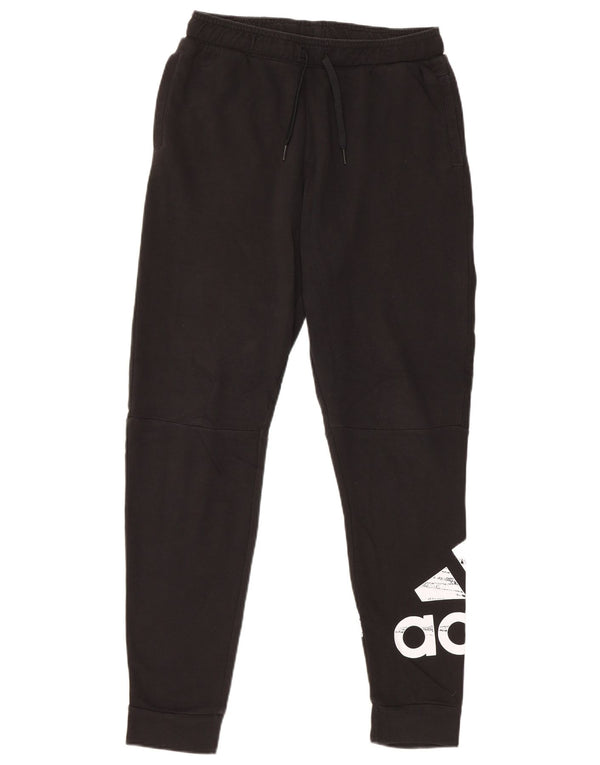 Adidas Jungen Trainingshose mit Grafik, Jogger, 13–14 Jahre, schwarze Baumwolle