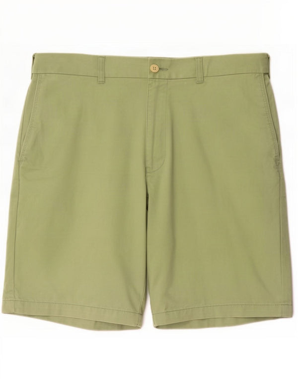 Marks & Spencer Mens Chino Shorts W38 XL Green Cotton