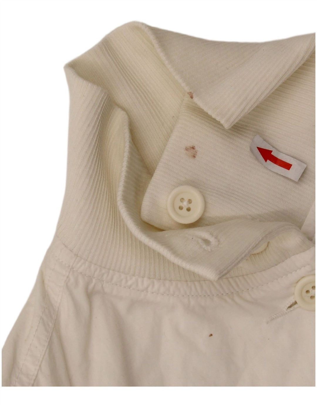 Sergio Tacchini Damen Crop Bomberjacke UK 10 Small Weiß Polyester