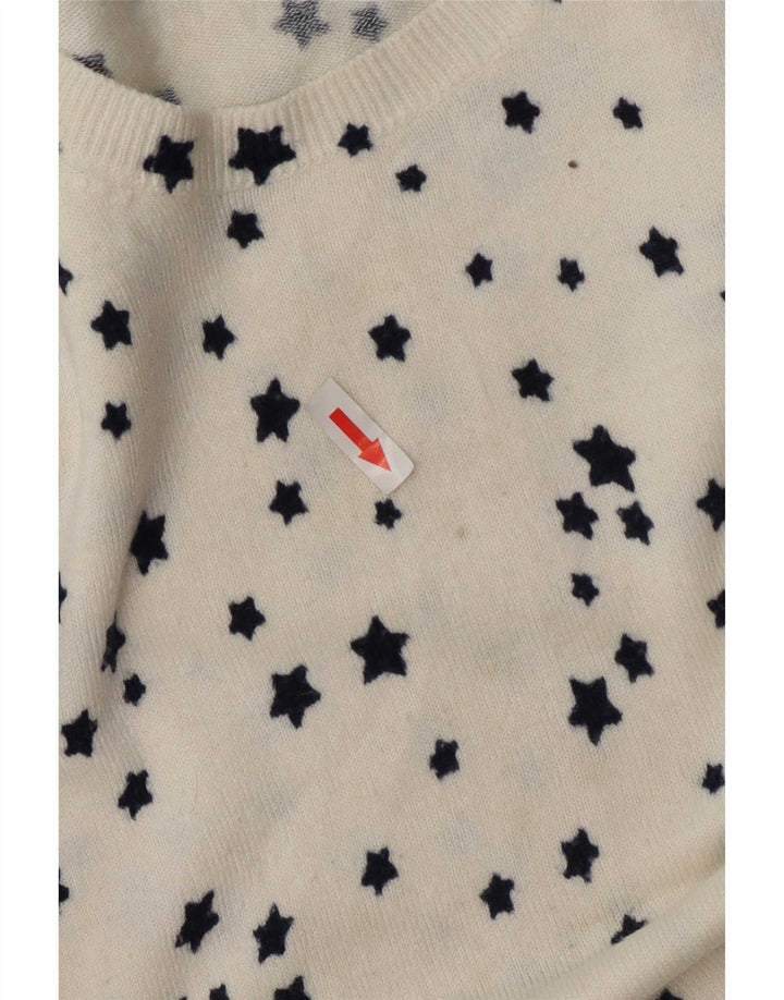 Marks & Spencer Damen-Pullover mit Rundhalsausschnitt, Gr. 40, Gr. 16, gebrochenes Weiß