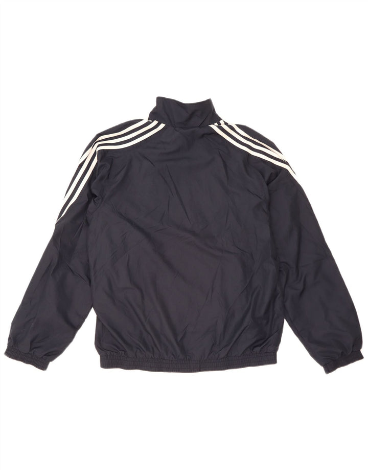 Adidas Herren-Trainingsanzug-Oberteil, Jacke, Größe S, Marineblau, Farbblock-Polyester