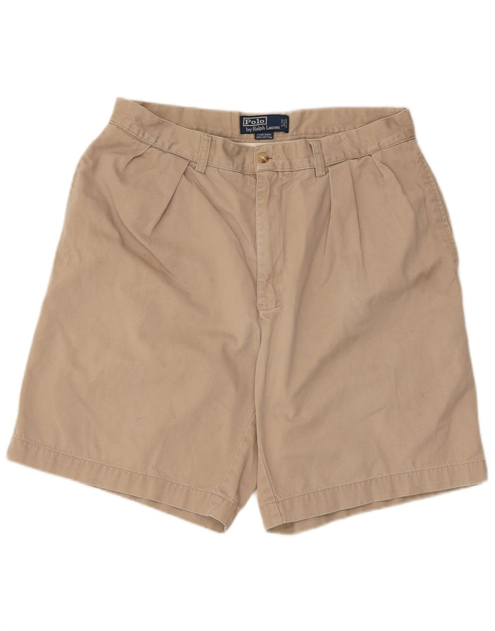 POLO RALPH LAUREN Herren Chino-Shorts mit Pegged, W33, mittelbeige Baumwolle