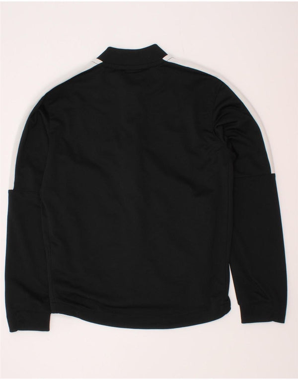 Nike Boys Dri Fit Tracksuit Top Jacket 8-9 Years Small Black Colourblock