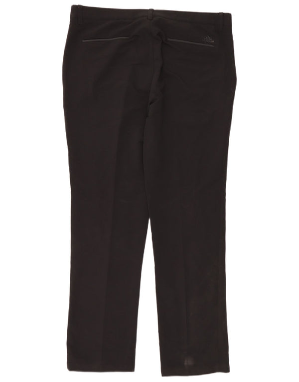 Adidas Herren Straight Chino Hose W36 L32 Schwarz Polyester