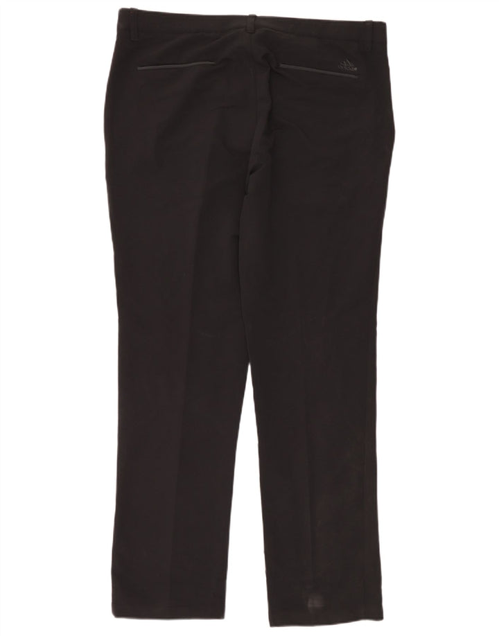 Adidas Herren Straight Chino Hose W36 L32 Schwarz Polyester
