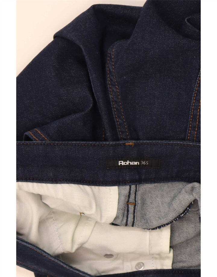 Rohan Herren Straight Jeans W36 L29 Marineblaue Baumwolle