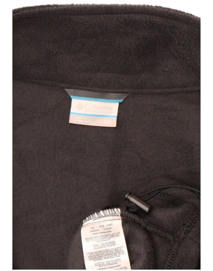 COLUMBIA Herren Fleecejacke UK 44 2XL Schwarz Polyester
