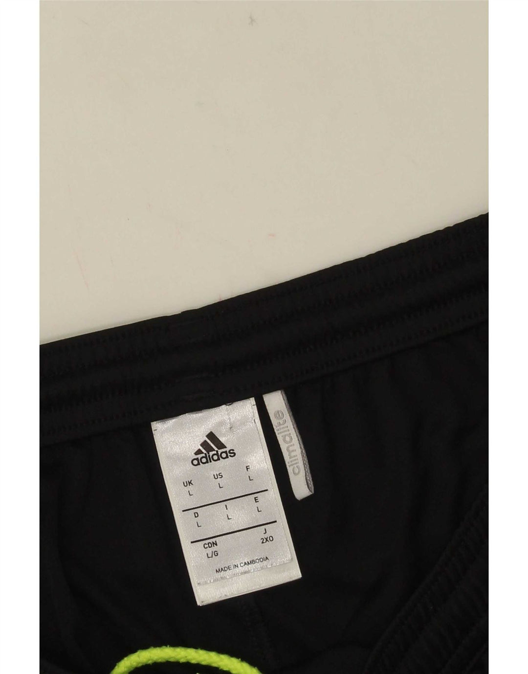 Adidas Herren Climalite Sportshorts, groß, schwarzes Farbblock-Polyester