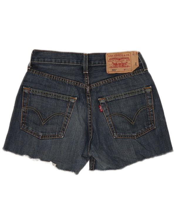 Levi's Damen 501 Jeansshorts W28 mittelblaue Baumwolle