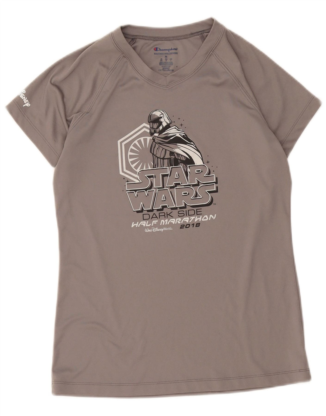 Champion Herren Star Wars Grafik-T-Shirt-Oberteil aus mittelgrauem Polyester