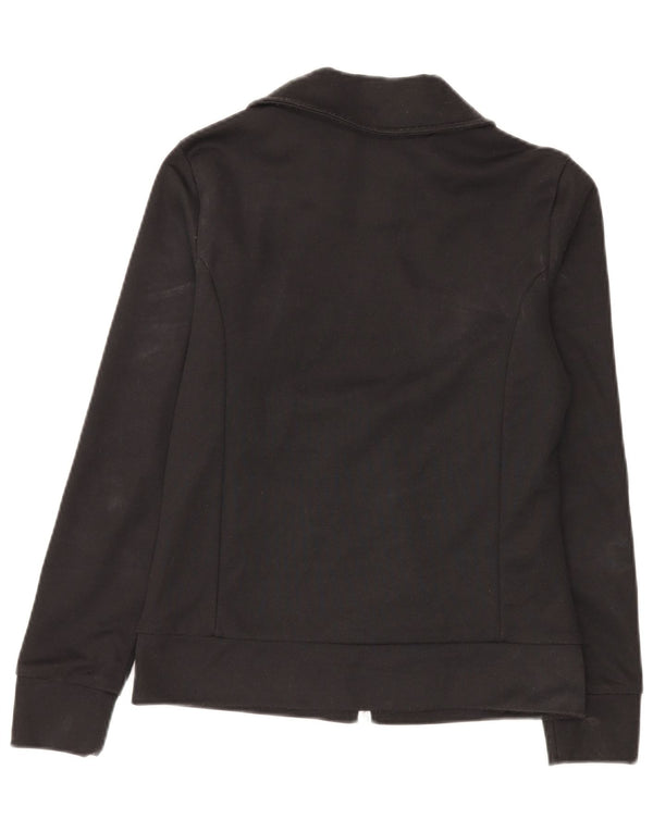 Adidas Damen Trainingsanzug Top Jacke UK 8 Small Schwarz Baumwolle