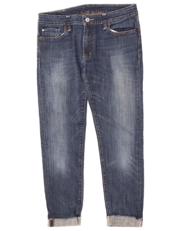Ralph Lauren Damen Crop Skinny Jeans W29 L26 Blaue Baumwolle