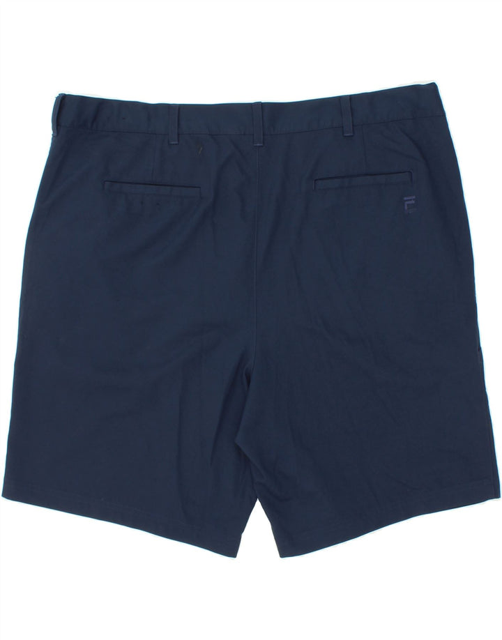 FILA Herren Golf Chino Shorts W46 3XL Marineblau Polyester
