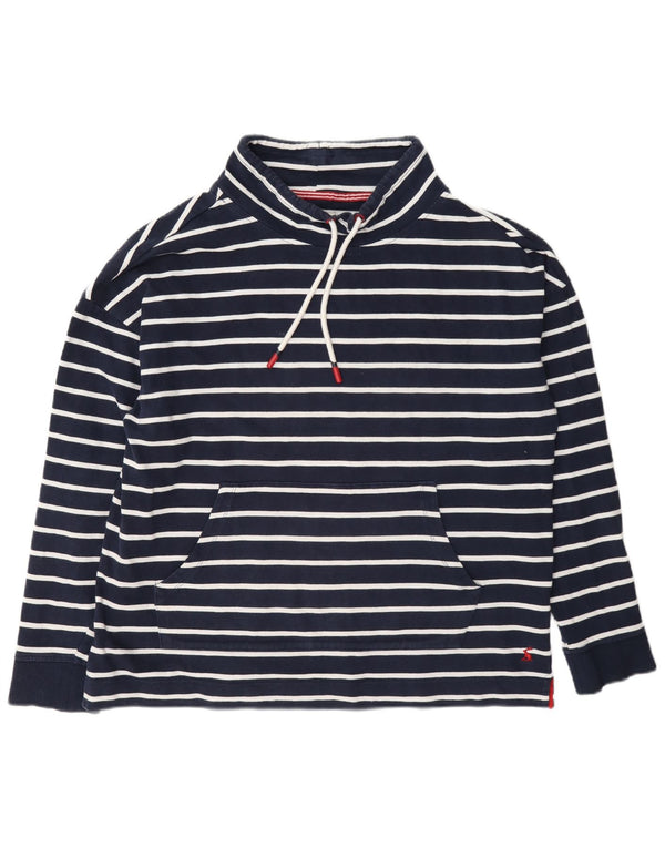 Joules Damen-Sweatshirt-Pullover, UK 14, groß, marineblau, gestreift, Baumwolle